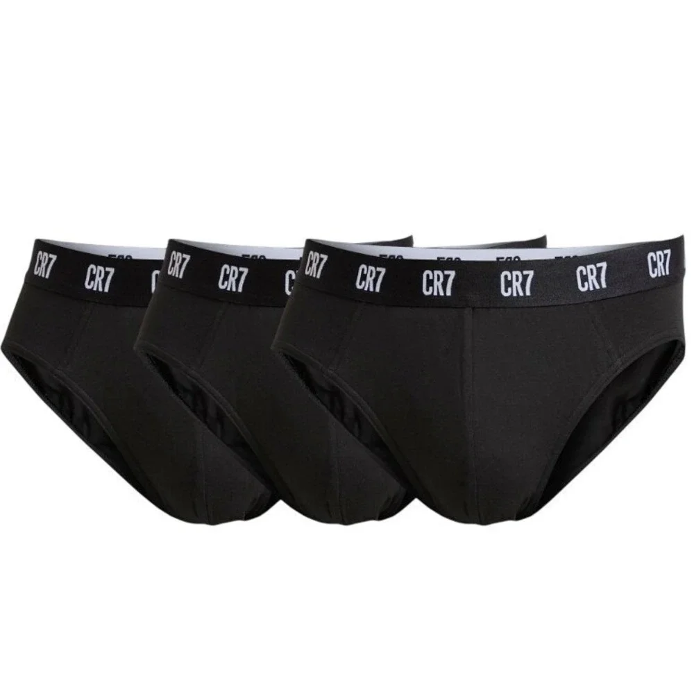 CR7 Cristiano‎ Ronaldo 2XL 3 Pack Cotton Stretch Briefs Black Men's Underwear